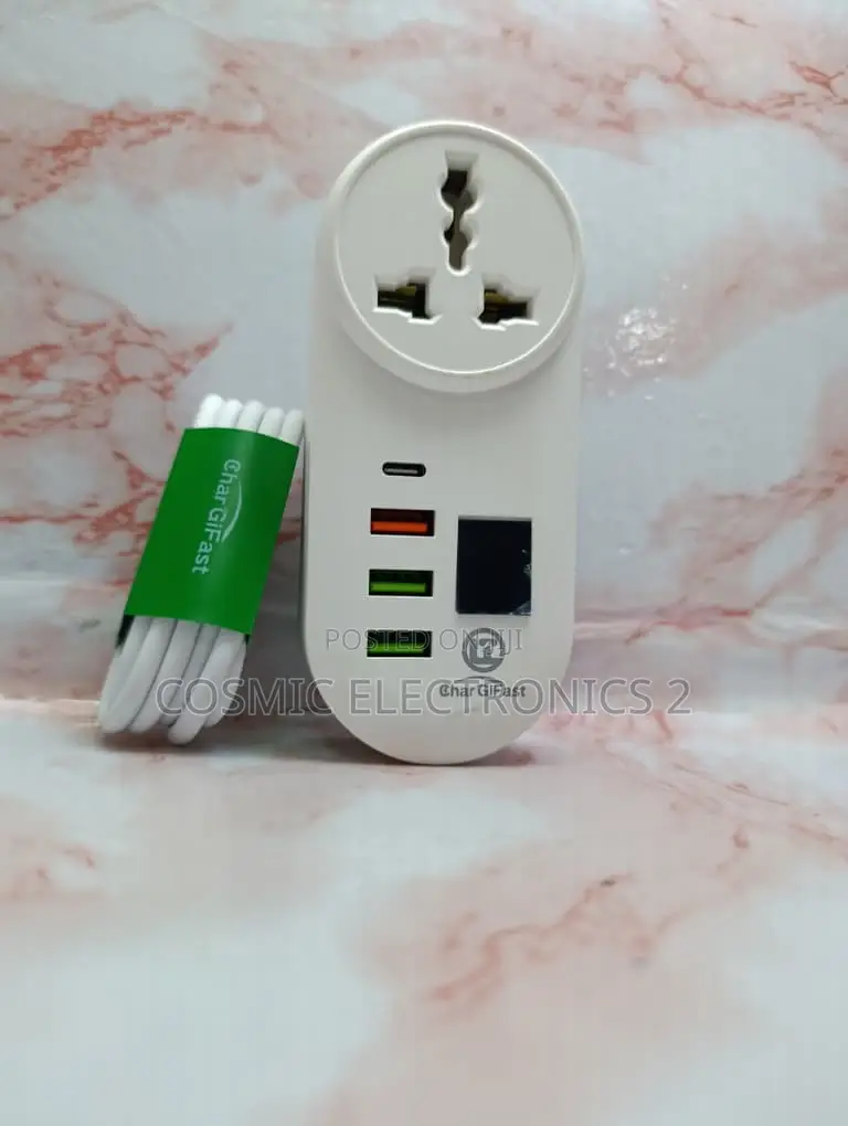 CharGifast LT-T2028 3-Port USB Fast Charging Socket