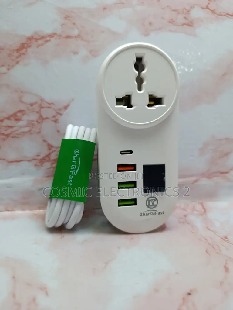 CharGifast LT-T2028 3-Port USB Fast Charging Socket