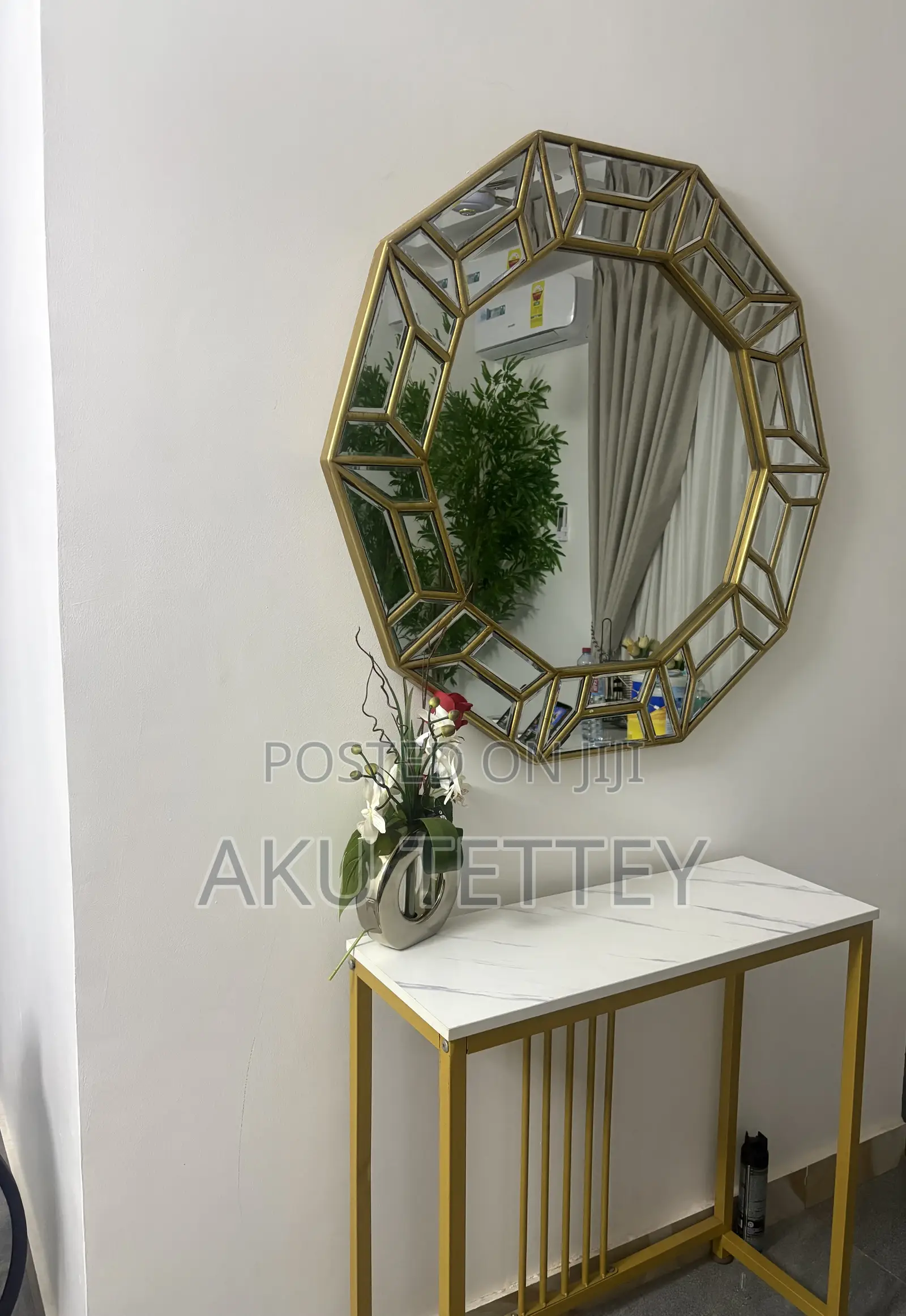 Table and Mirror Console