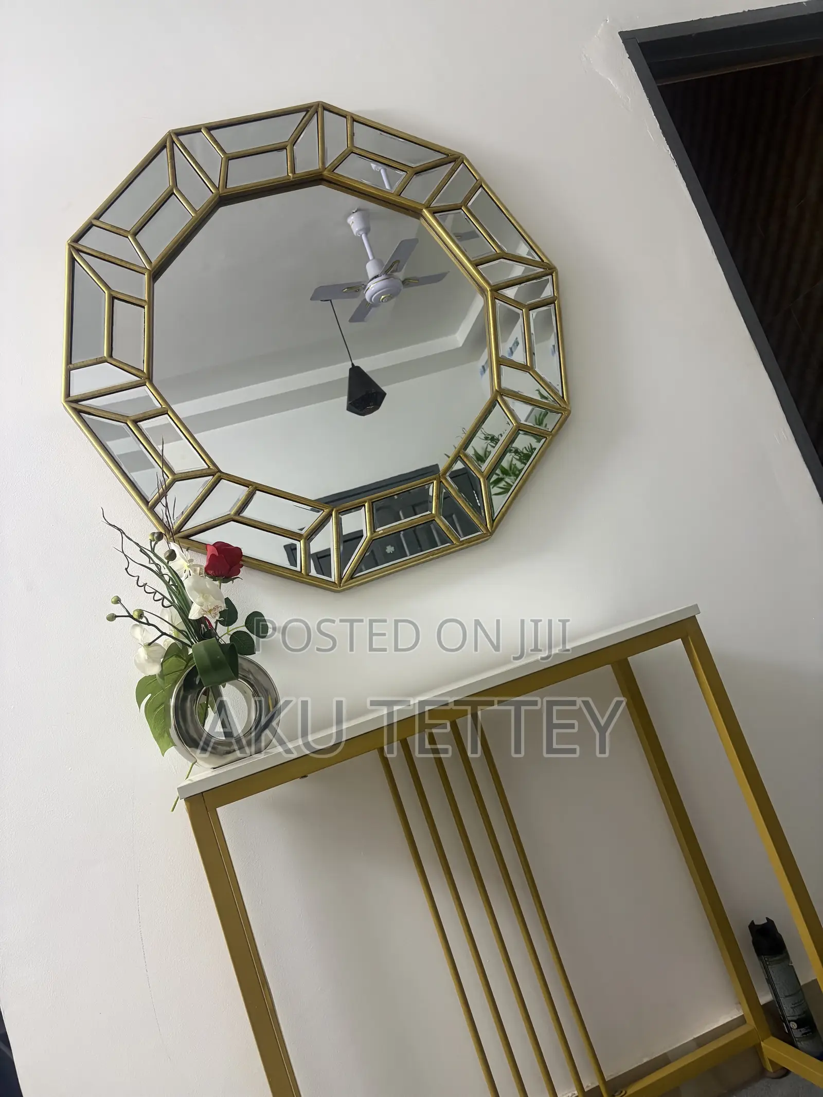 Table and Mirror Console