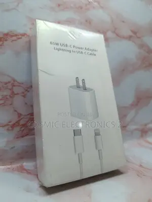 65W USB-C PD Fast Charger With Lightning Cable for iPhone iPad