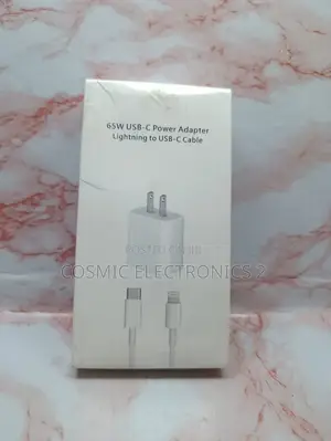 65W USB-C PD Fast Charger With Lightning Cable for iPhone iPad