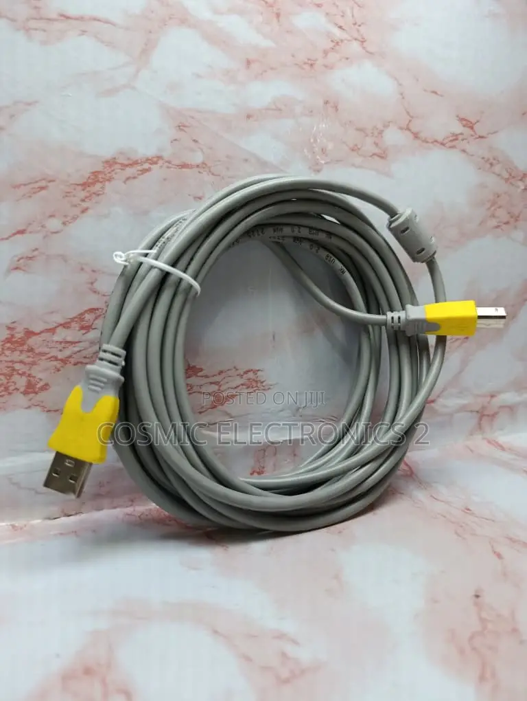 High-Speed USB-A to USB-B Printer Cable – 5M