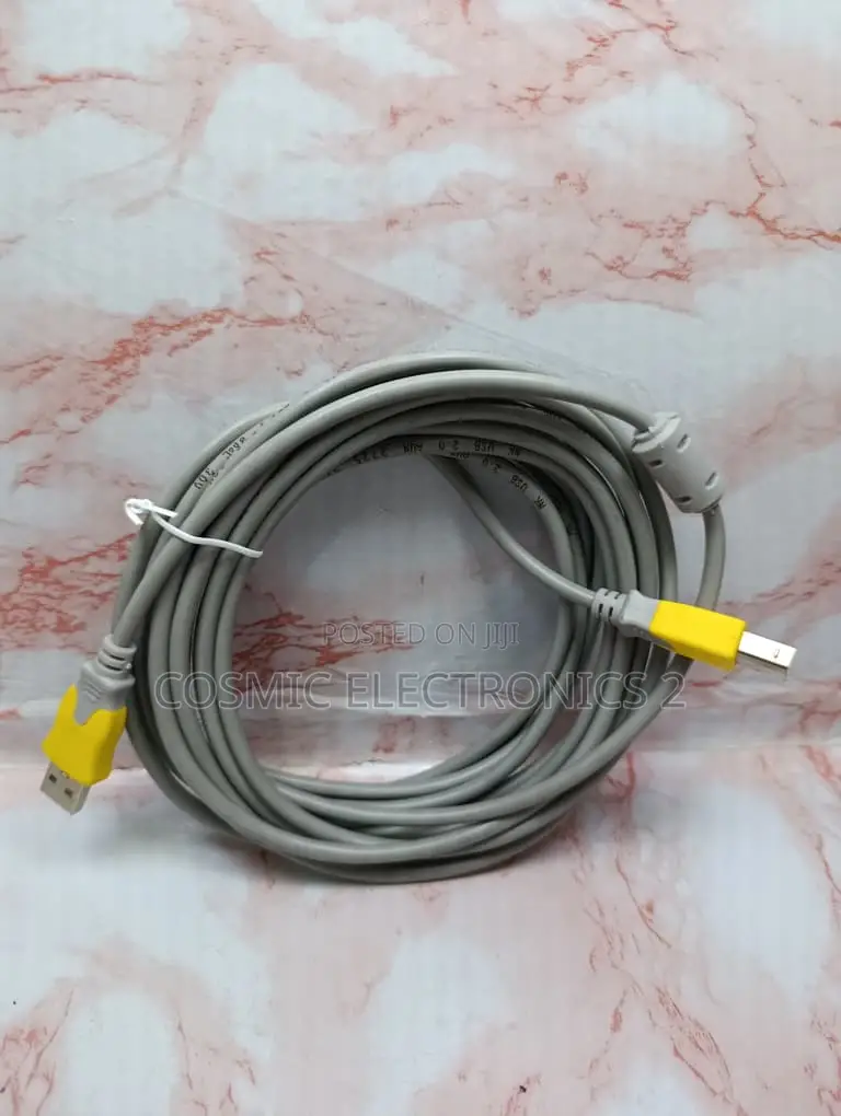 High-Speed USB-A to USB-B Printer Cable – 5M