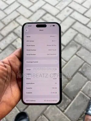 Apple iPhone 16 Plus 128 GB Black