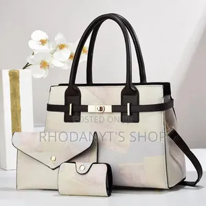 3-in-1 Vintage Patchwork Handbag Set With Shoulder Strap Wallets