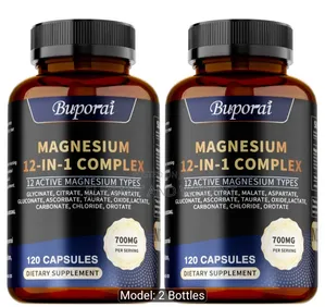 Magnesium 12 in 1 Complex 120 Capsule,with Glycinate,malate,Aspartate