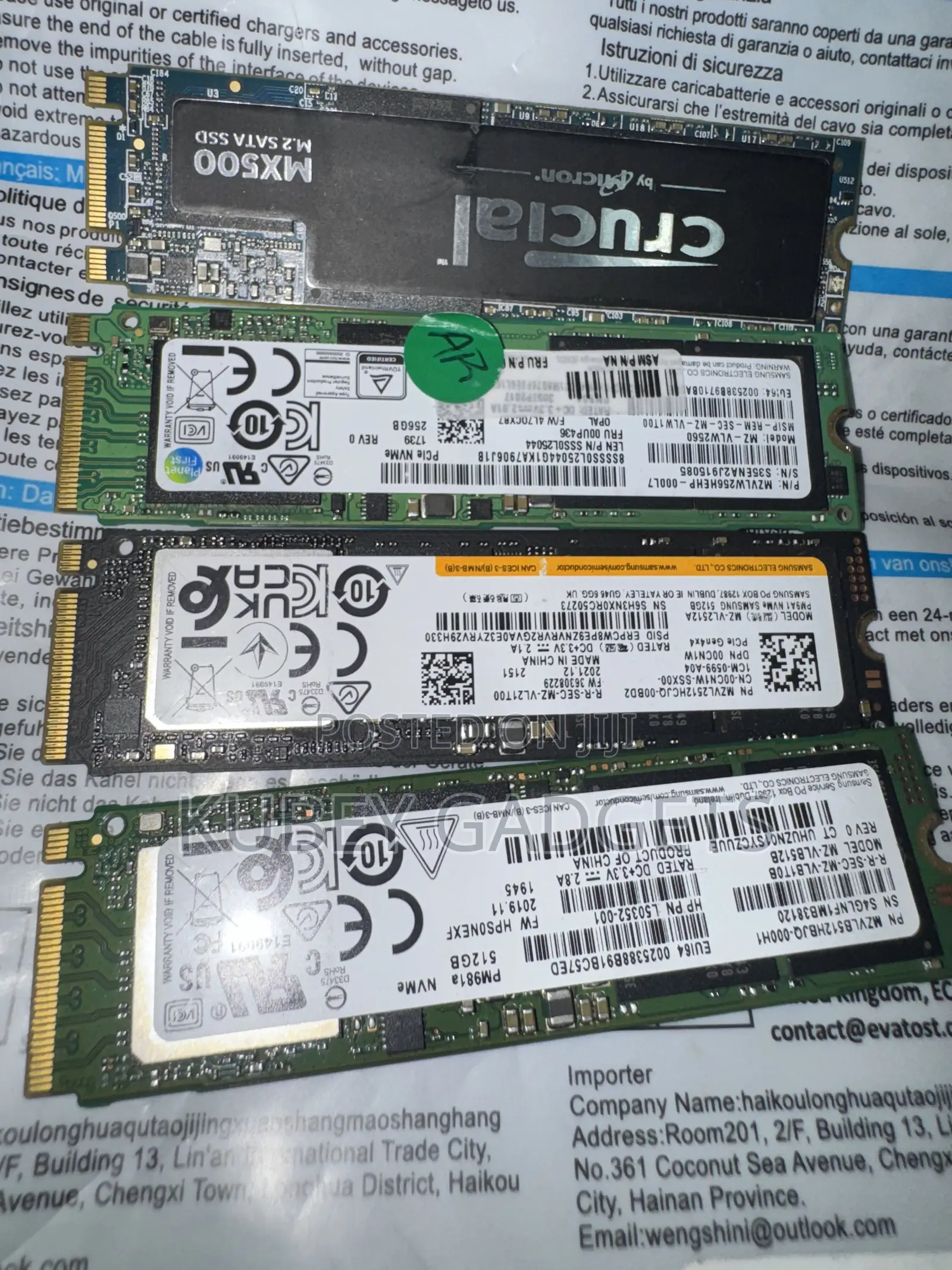 M.2 PCi and Sata SSD