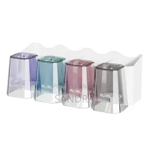 Wall-Mounted Toothbrush Bathroom Organizer