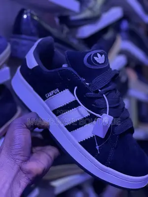 Brand New Adidas Campus Black White Sneakers - Unisex