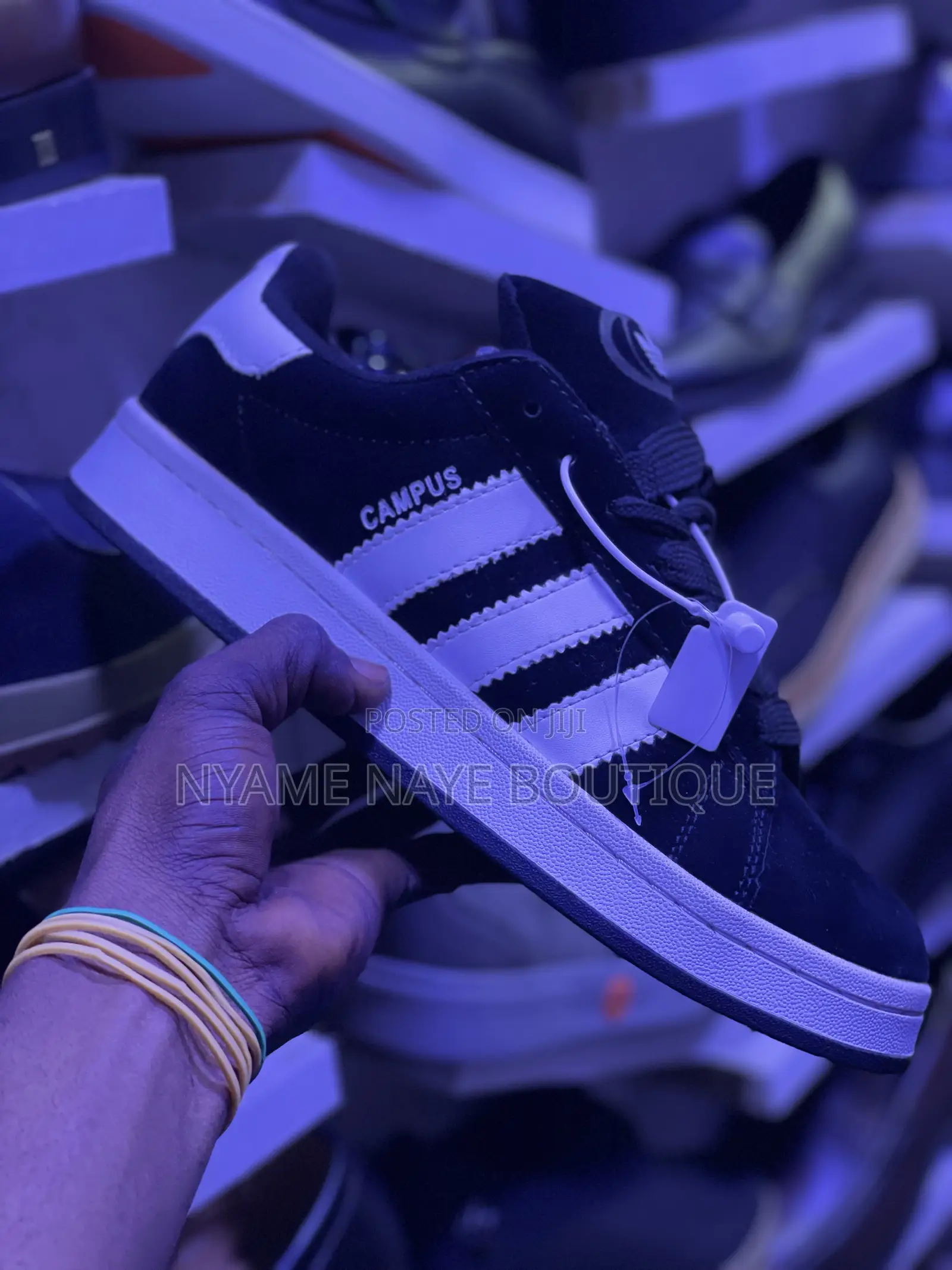 Brand New Adidas Campus Black White Sneakers - Unisex