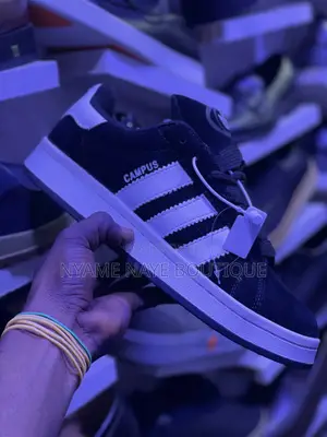Brand New Adidas Campus Black White Sneakers - Unisex