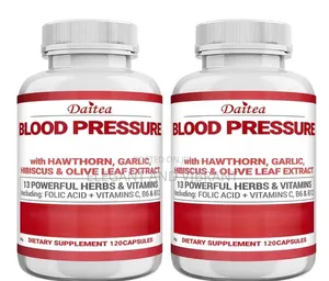 Blood Pressure Supplement With Hawthorn, Olive, Garlic,B.3, Juniper