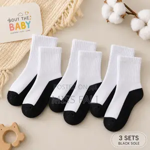 Ribbed Baby Socks(3pair Set). 1-3years and 3-6years.