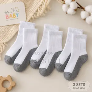 Ribbed Baby Socks(3pair Set). 1-3years and 3-6years.