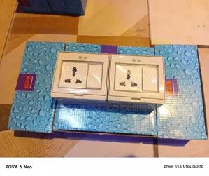 Waterproof Double Socket With Switch