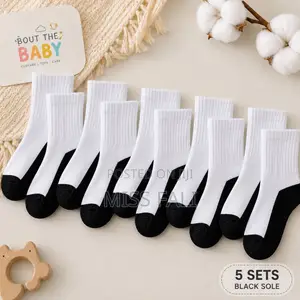 Ribbed Baby Socks. 5pairs 1-3years and 3-6years.