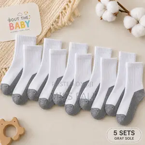 Ribbed Baby Socks. 5pairs 1-3years and 3-6years.