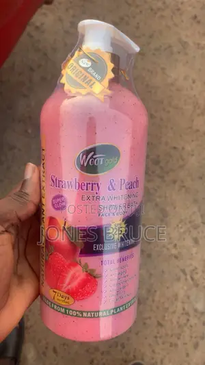 Woot Gold Strawberry Peach Shower Gel