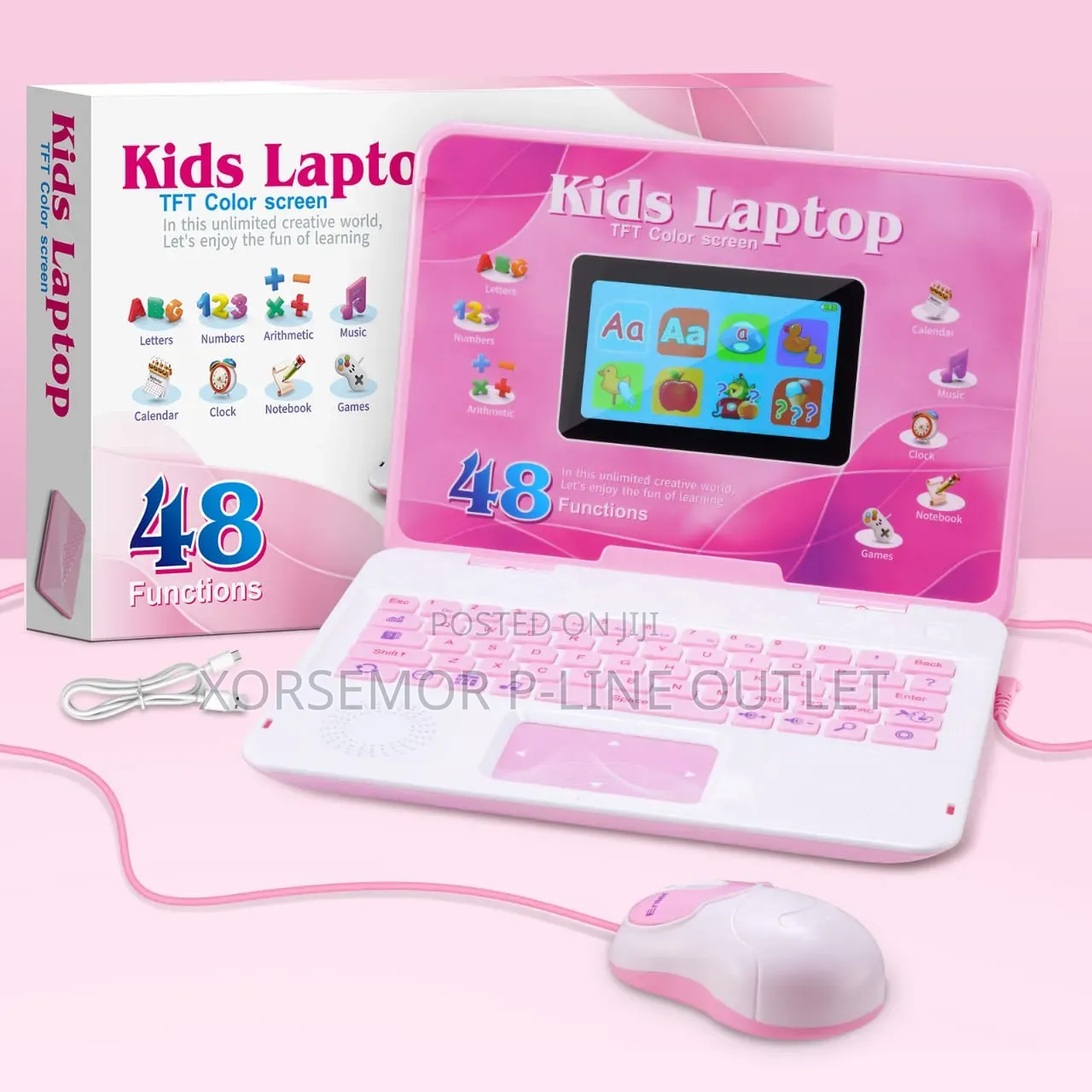 Kids Laptop, Educational Color Screen Laptop With 48 Modes, Ages 5+