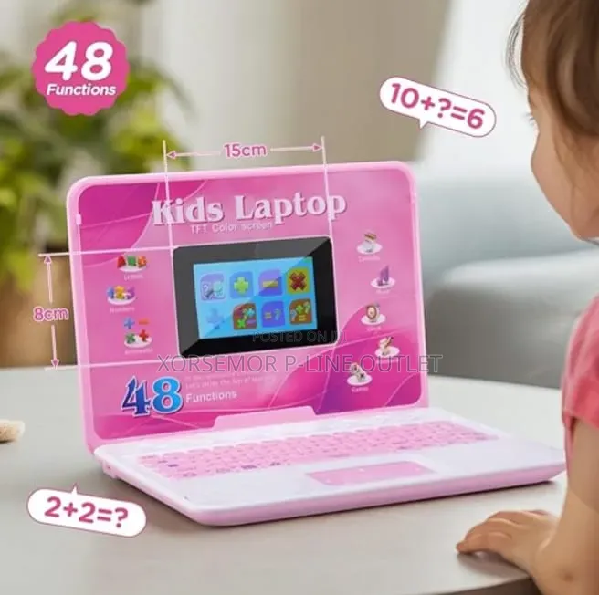 Kids Laptop, Educational Color Screen Laptop With 48 Modes, Ages 5+