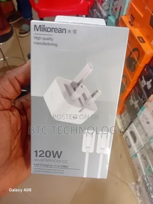 120wt Fast Charging C+c Cable