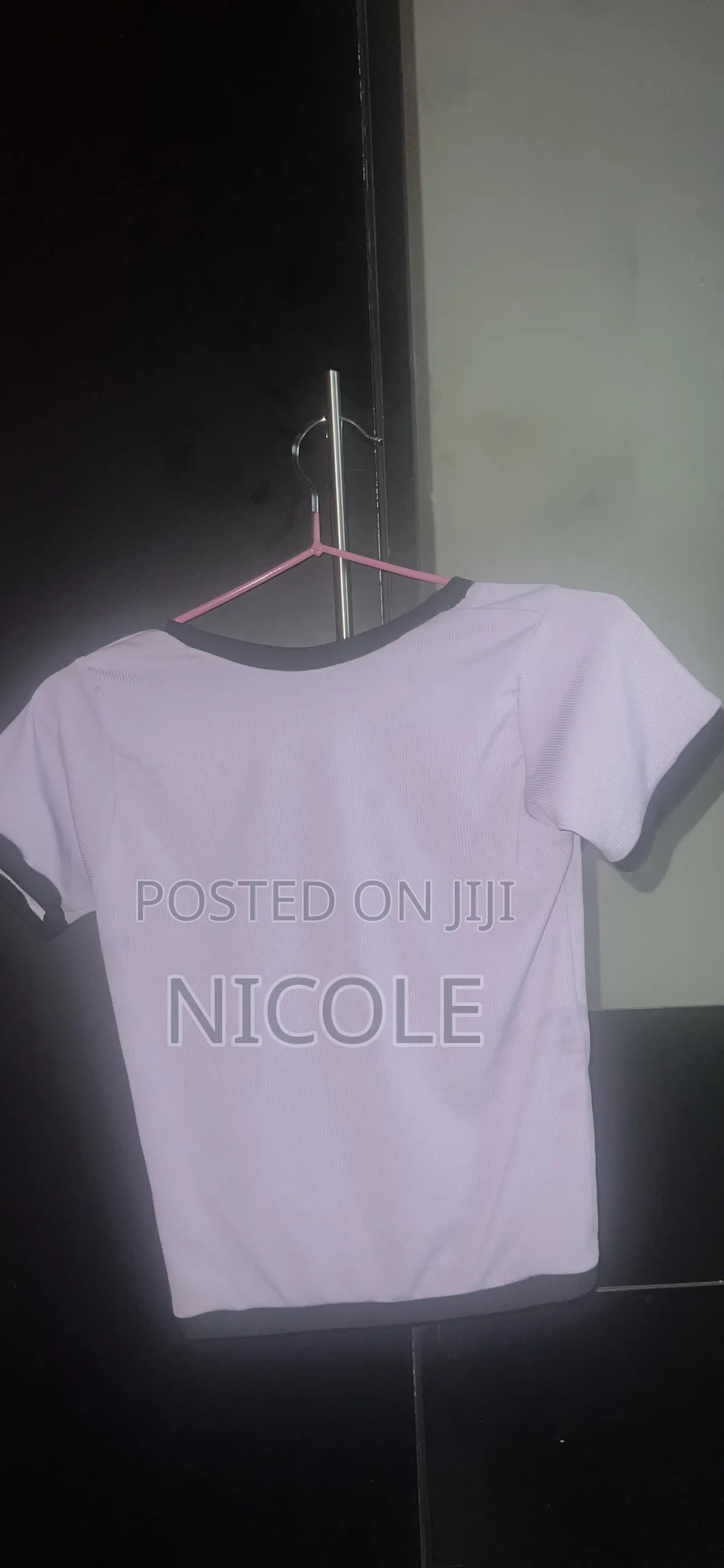 Purple and Black Basic Top