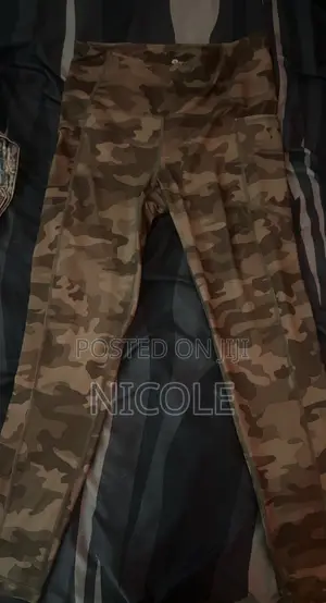 Army Camouflage Camo Green Leggings Athletic Pants