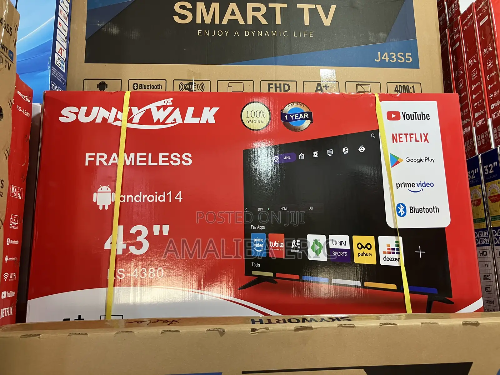 Sunny Walk Frameless "43 Inches Smart Google Android 11 TV