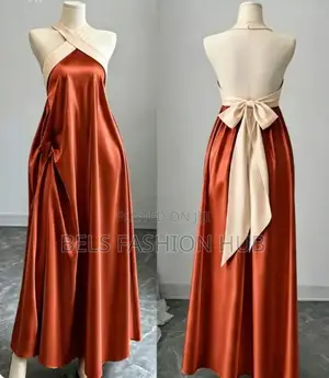Luxury Satin Cross-Neck Halter Maxi Dress