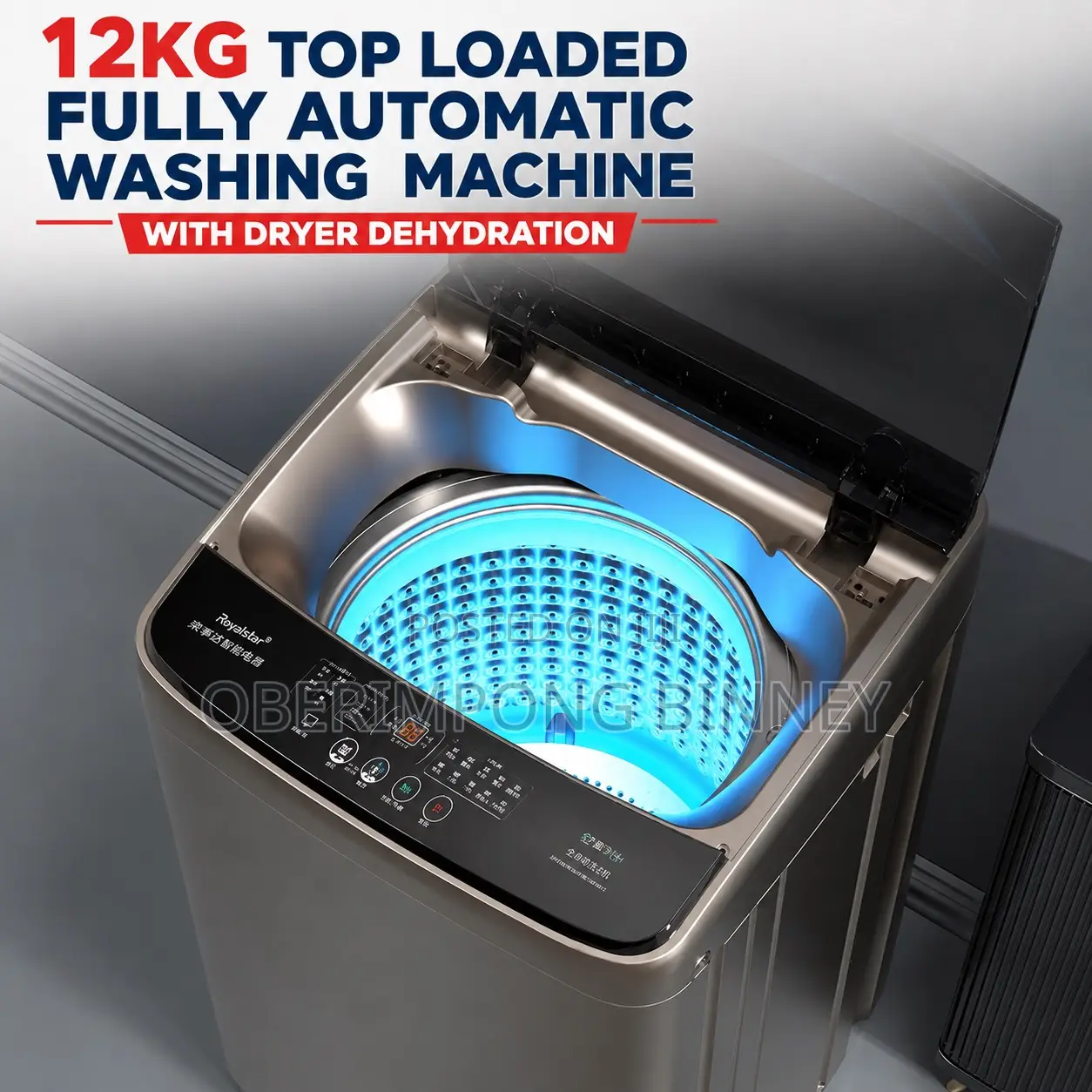 Washing Machine 12kg Top Loaded