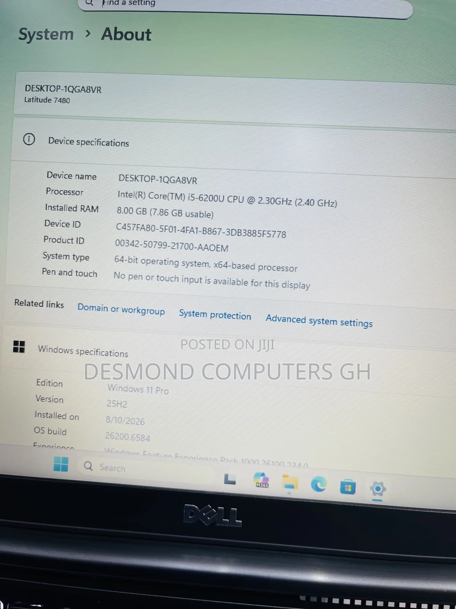 Laptop Dell Latitude 7480 8GB Intel Core i5 SSD 256GB