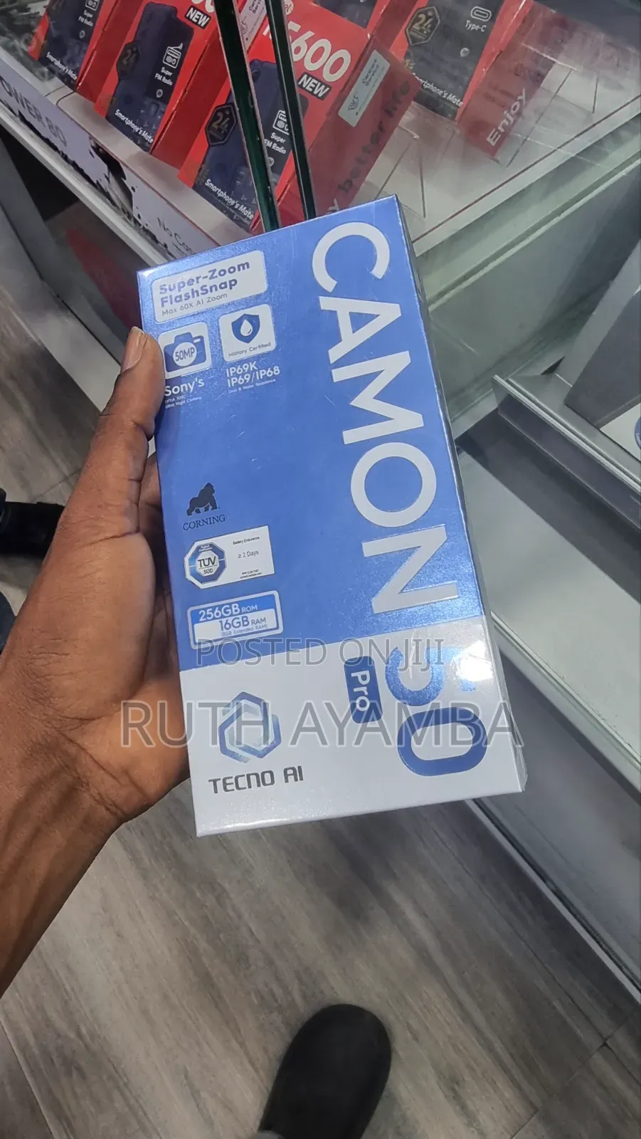 New Tecno Camon 50 Pro 256 GB Black
