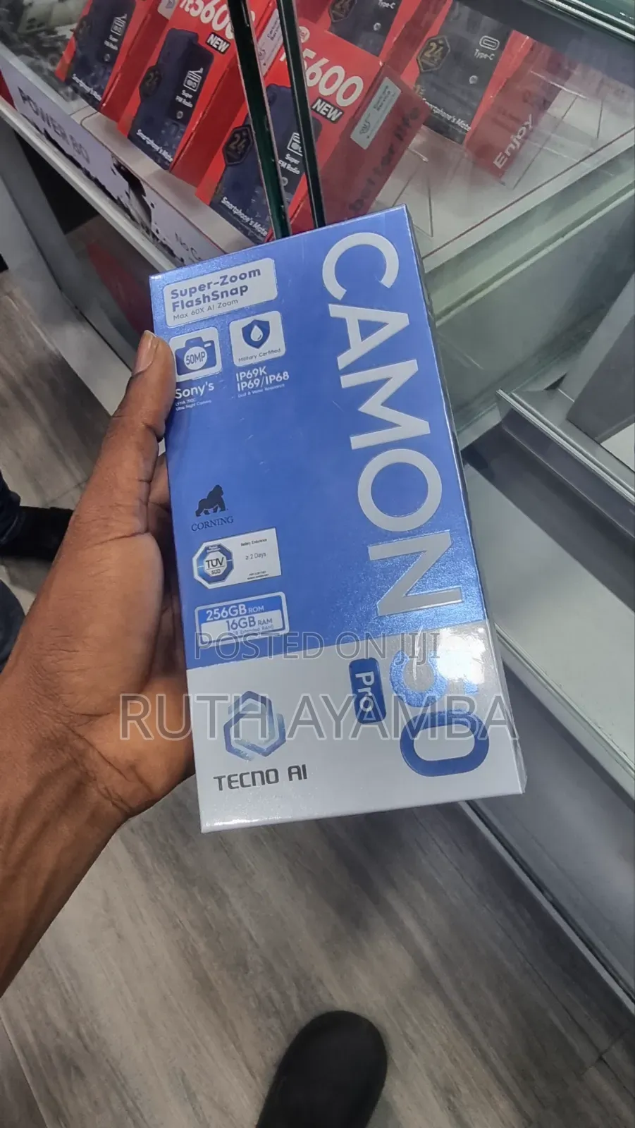 New Tecno Camon 50 Pro 256 GB Black