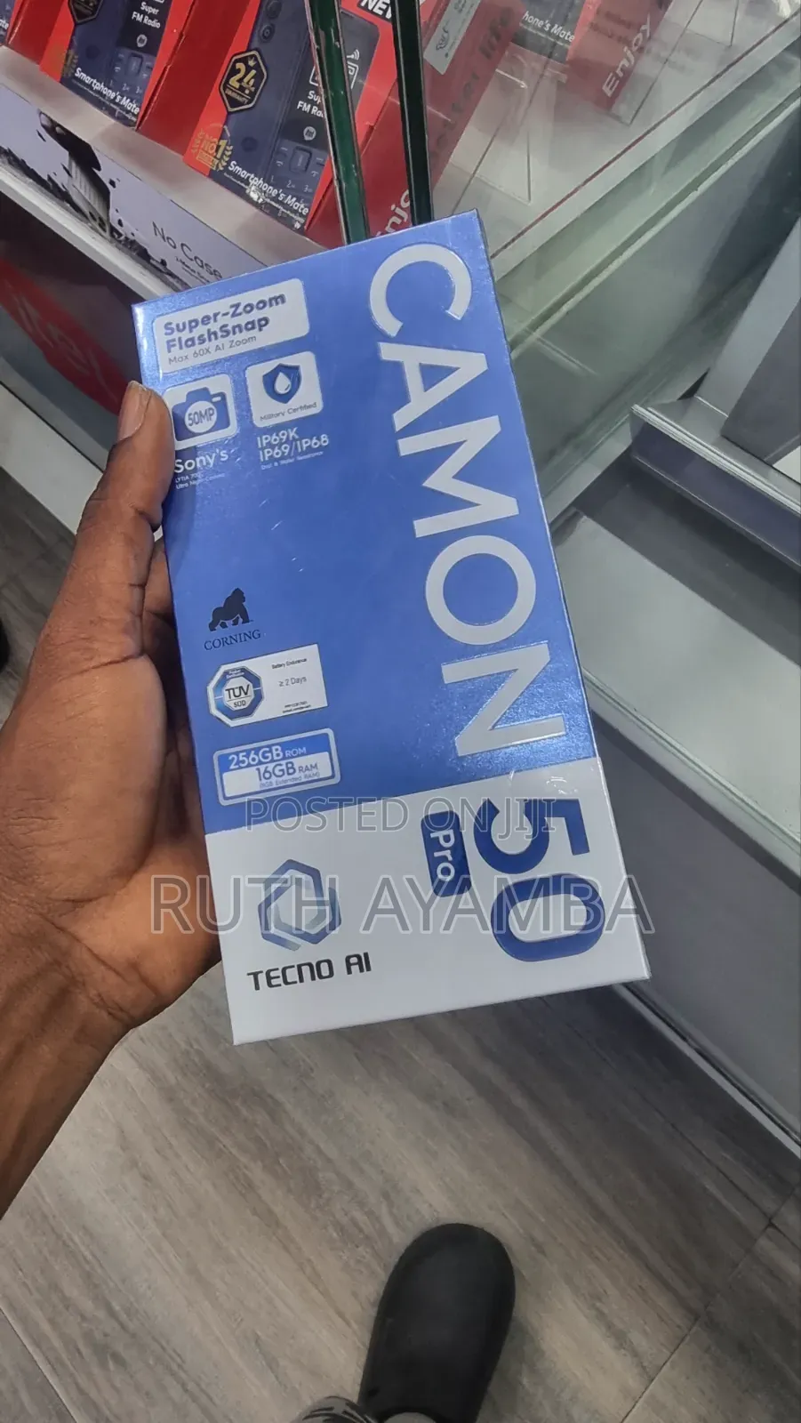 New Tecno Camon 50 Pro 256 GB Black