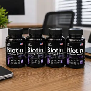 Biotin Collagen and Keratin for Beard Growth,Hair and Skin Beauty.