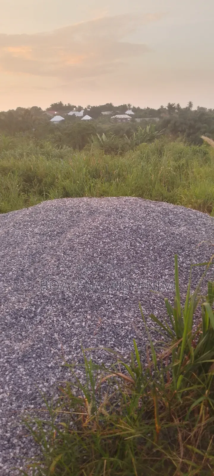 Half Plot With 3 BDRM Foundation, Sand Quarry Dust at Asonomaso SAFO