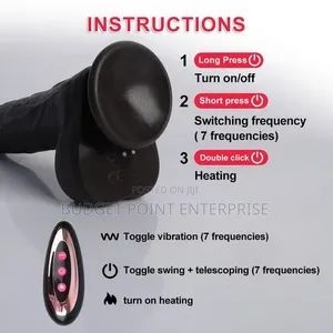 Rechargeable Realistic 8 Inch Silicone Dildo Vibrator + Remote Control