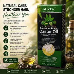 AL’IVER Jamaican Black Castor Oil – Strengthen Nourish