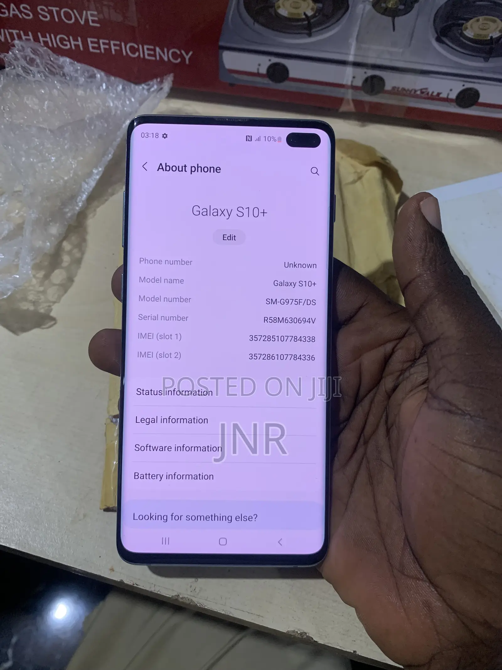 Samsung Galaxy S10 Plus 128 GB Blue