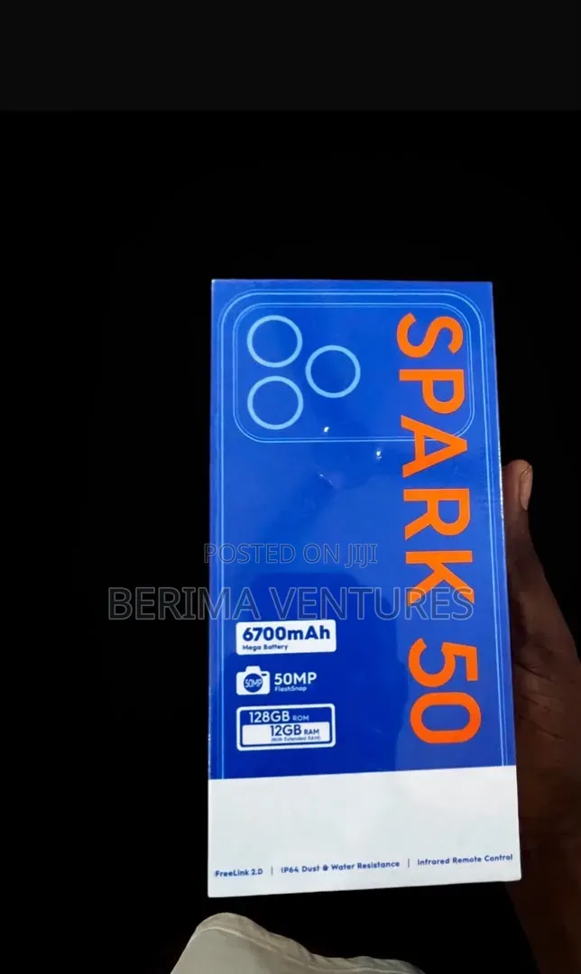 New Tecno Spark 50 128 GB Black