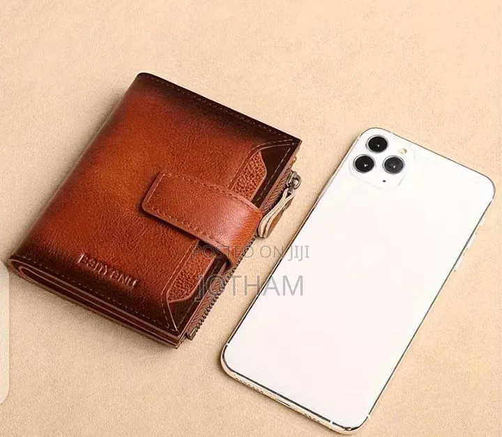 Men's Vertical Short Wallet, Multi-Functional Minimalist Card Holder