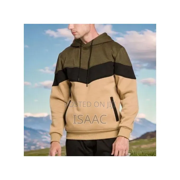 Men’s Sports Casual Long Sleeve Hoodie – Cotton Blend