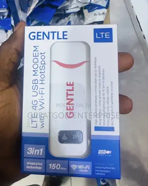 Gentle 3-in-1 LTE 4G USB Modem With Wi-Fi Hotspot