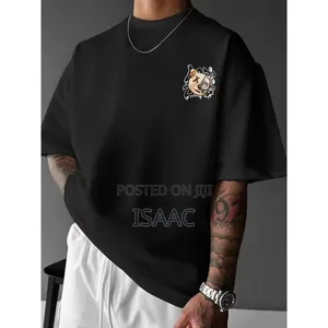 Men’s Oversized Graphic T-Shirt – Bear Print Streetwear