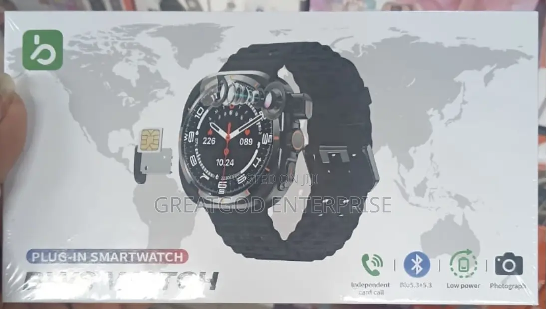 BW8 Plug-in Smartwatch With SIM Slot and Camera
