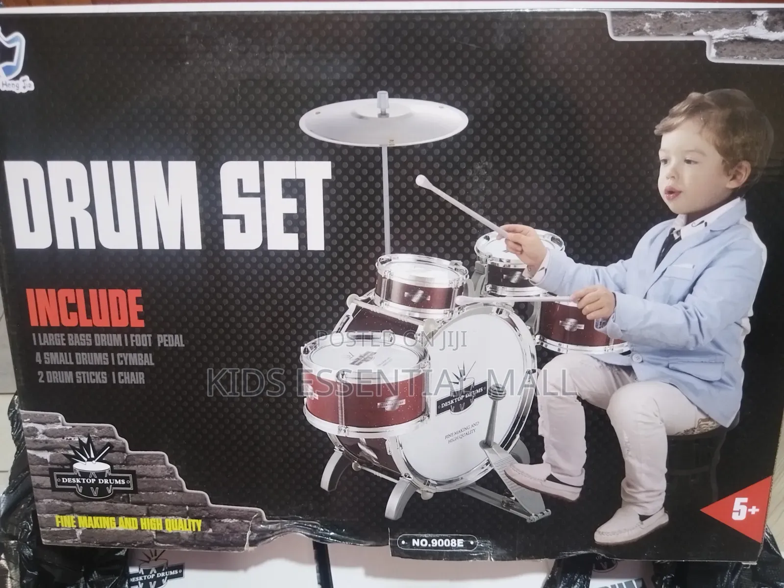 5 Pieces Jazz Drum Set for Kids