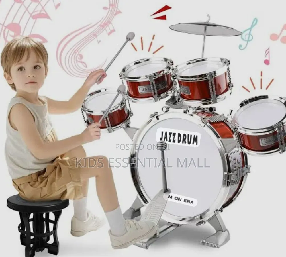 5 Pieces Jazz Drum Set for Kids