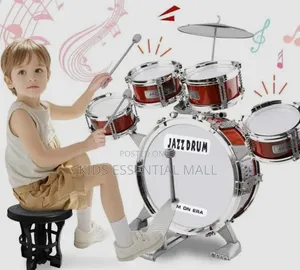 5 Pieces Jazz Drum Set for Kids