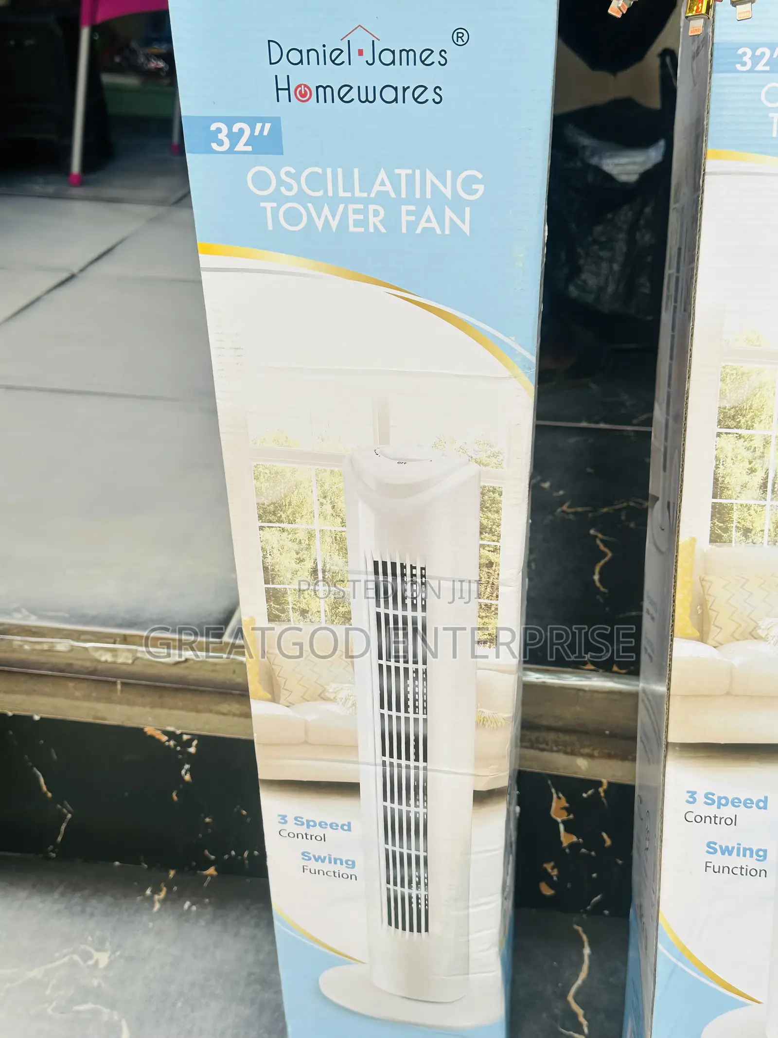 Daniel James Homewares 32" Oscillating Tower Fan